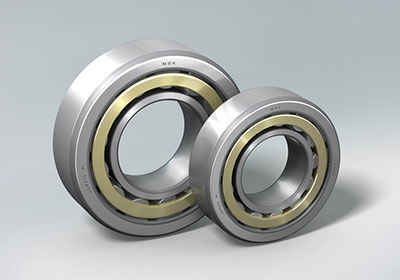 NSK Cylindrical Roller Bearing - Outer ring guided brass cage
