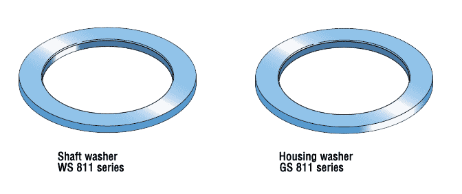 shaft and housing washers, WS 811 and GS 811 series