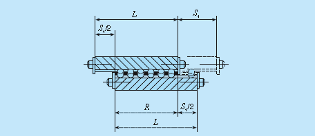 Calculation of IKO crossed roller way cage length for size 1 series