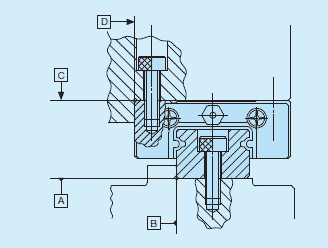 Reference mounting surface and typical
      mounting structure