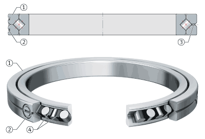 INA crussed roller bearings SX