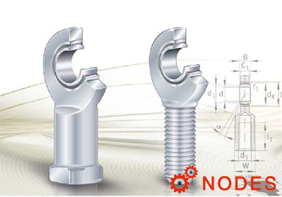 INA rod ends bearing, maintenance-free