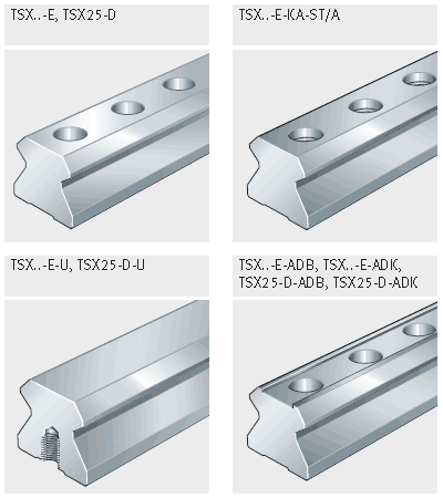 INA linear roller bearings guideways