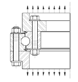 Tension axial load