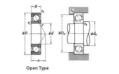thumbnail image 2 of VXB 7214B Angular Contact Ball Bearing – 1 Pack, Industrial Grade 2 of 4