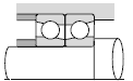 NTN bearing arrangement,fixed