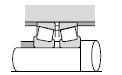 NTN bearing arrangement,fixed