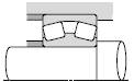 NTN bearing arrangement,fixed