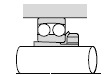 NTN bearing arrangement, floating