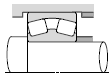 NTN bearing arrangement, floating