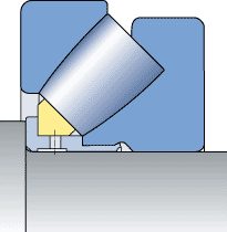 Bearing with a machined metal cage